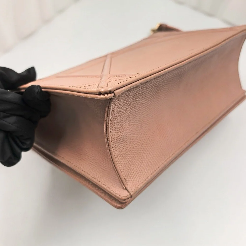 DIOR Diorama Medium Shoulder Bag Blush Pink Grained Calfskin - Picture 5 of 12